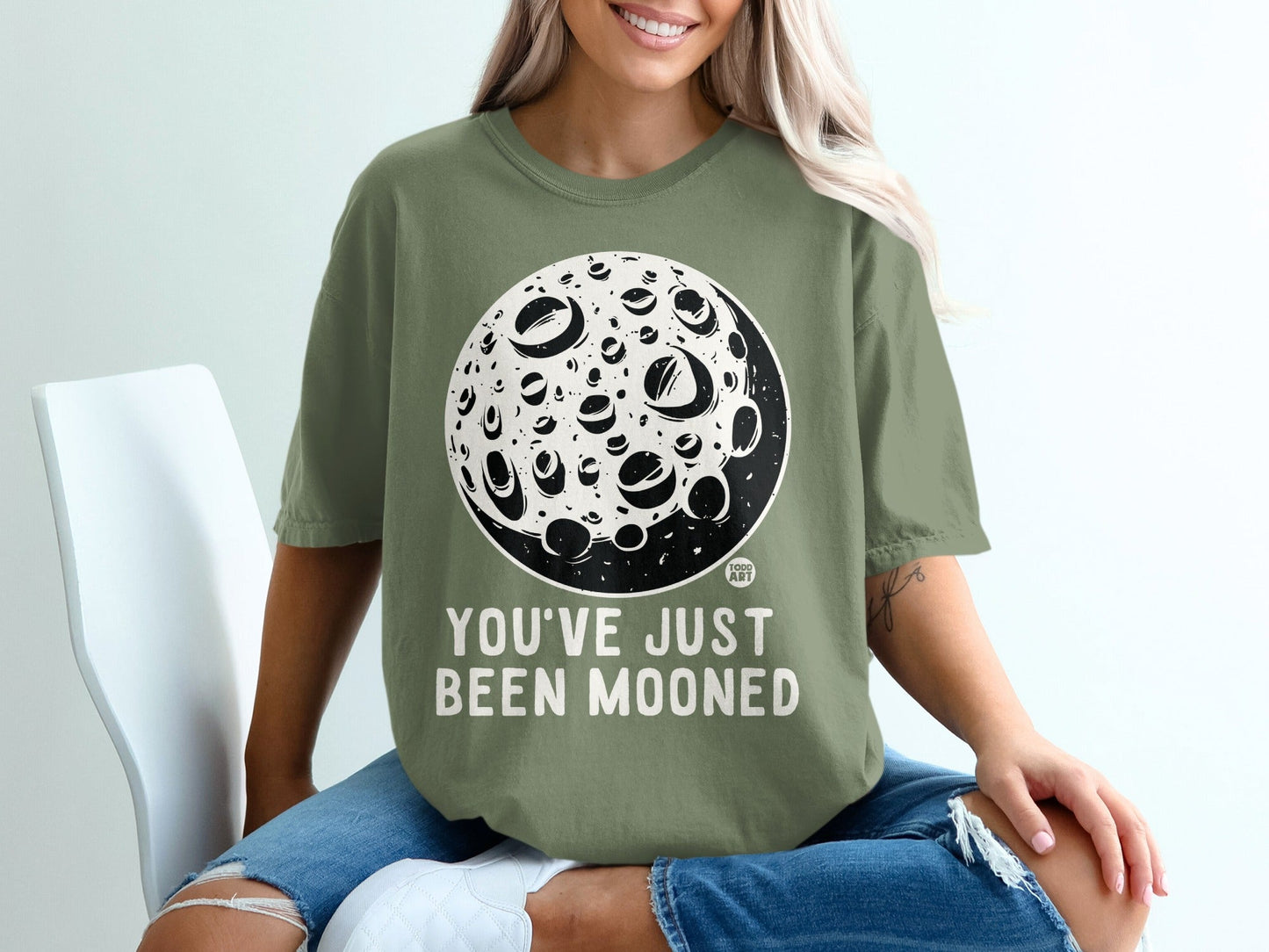 You've Just Been Mooned Funny Graphic T-shirt