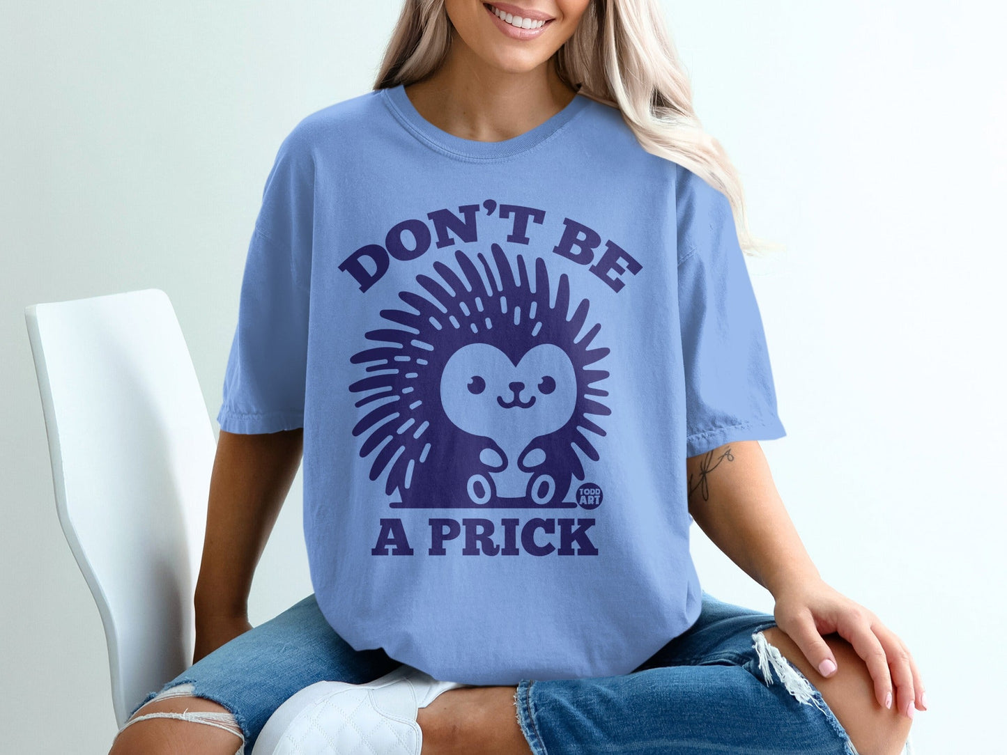 Don't Be a Prick Hedgehog Graphic T-Shirt
