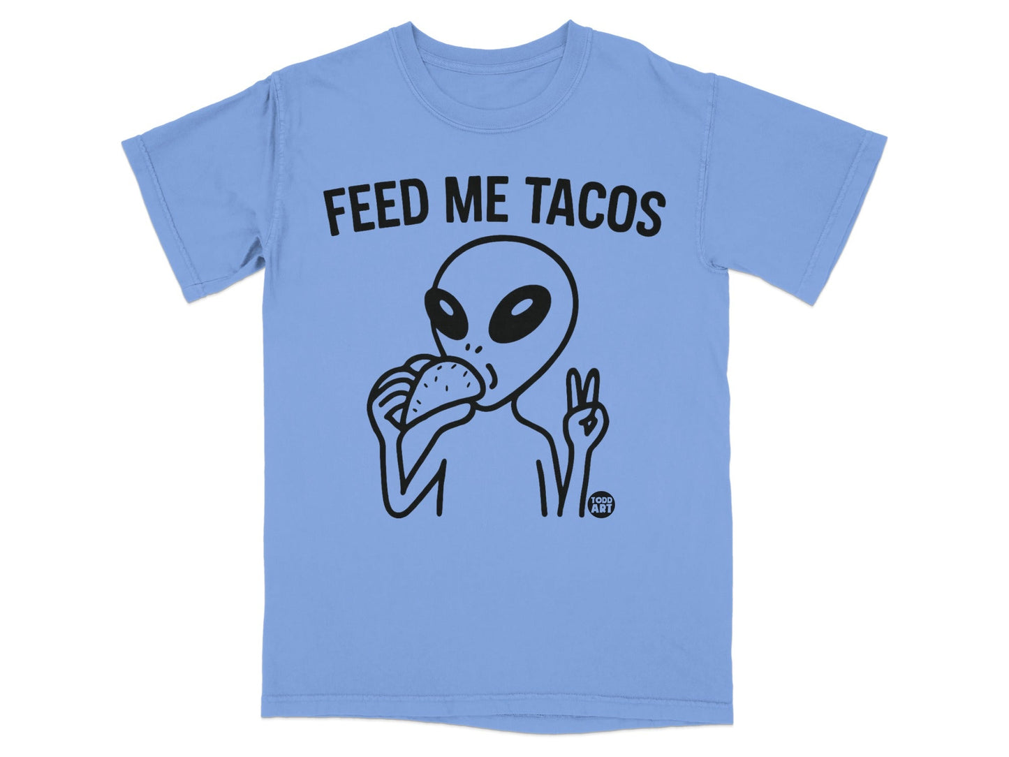 Feed Me Tacos Alien Graphic T-Shirt