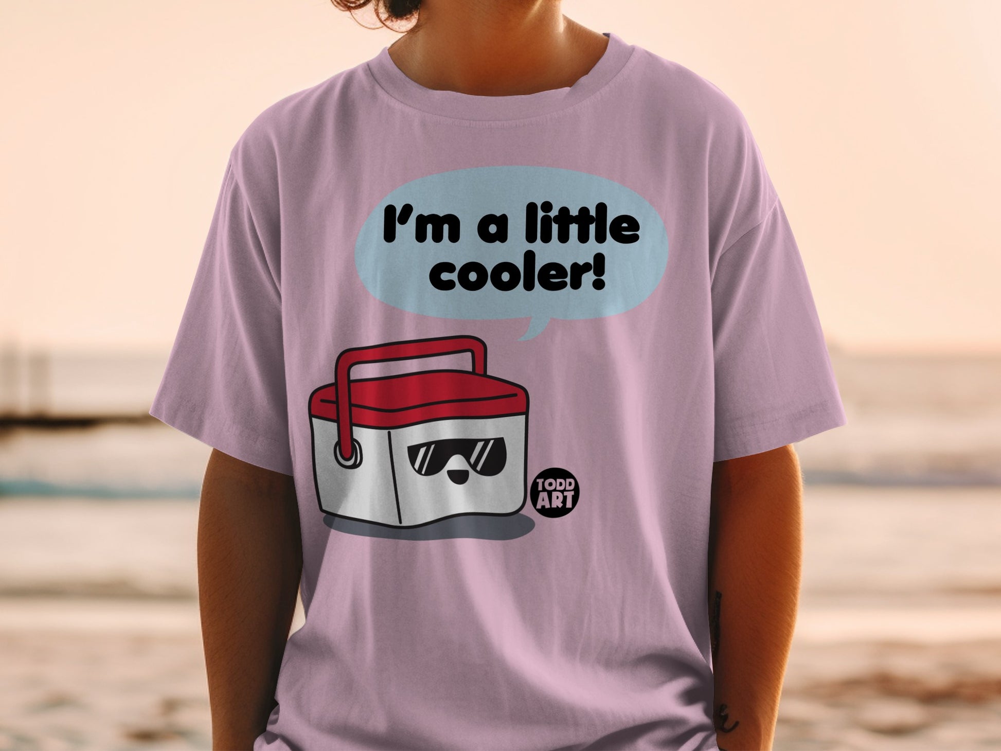 Todd Art I'm a little cooler speech bubble graphic product type