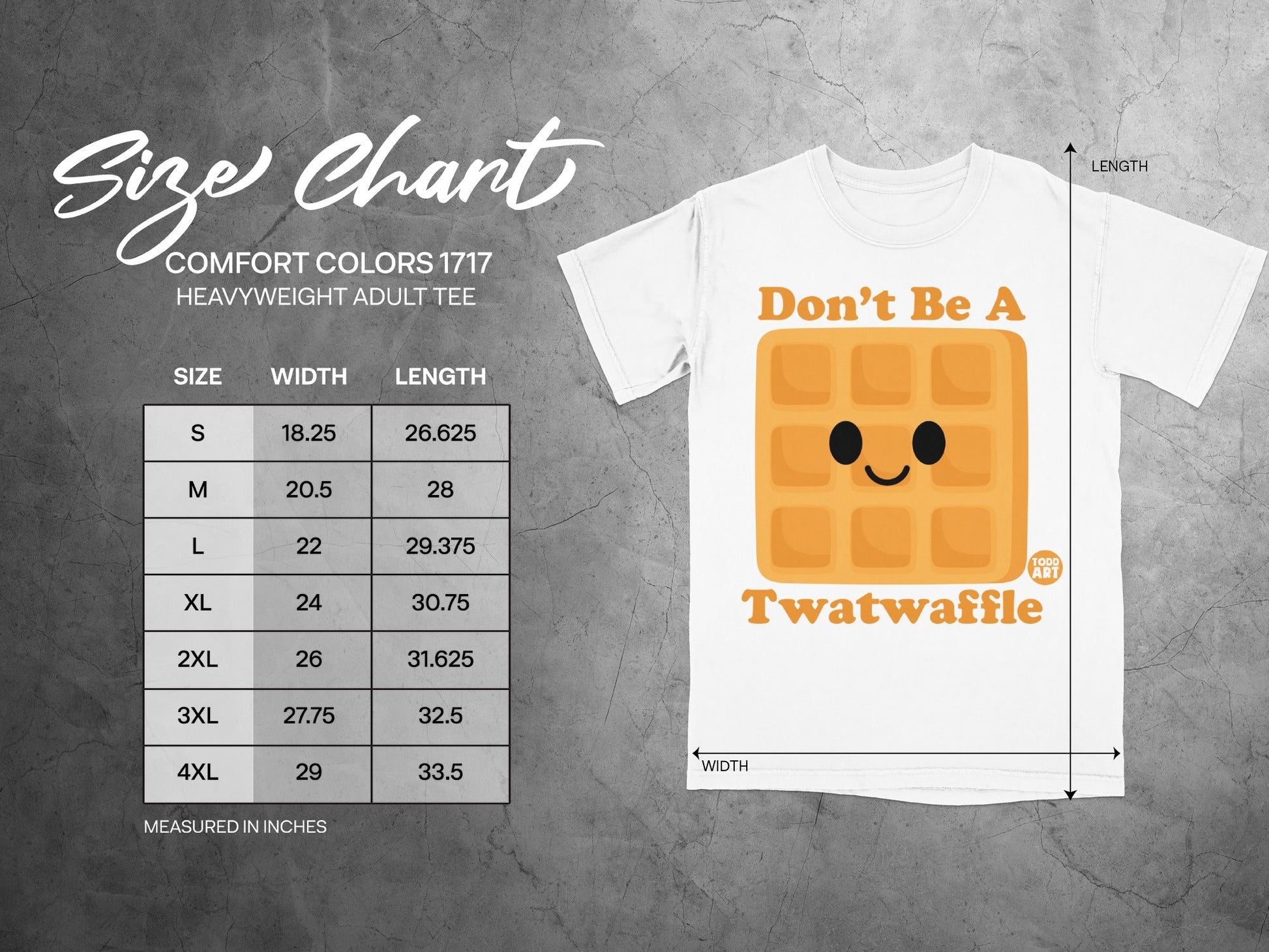 Don't Be A Twatwaffle Heavyweight Adult Tee Shirt