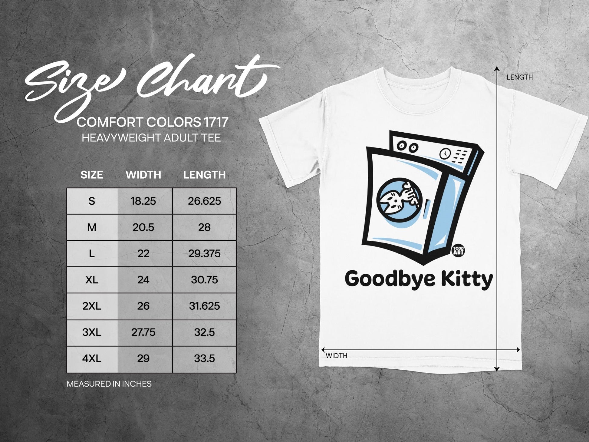 Goodbye Kitty Heavyweight Adult Tee Product
