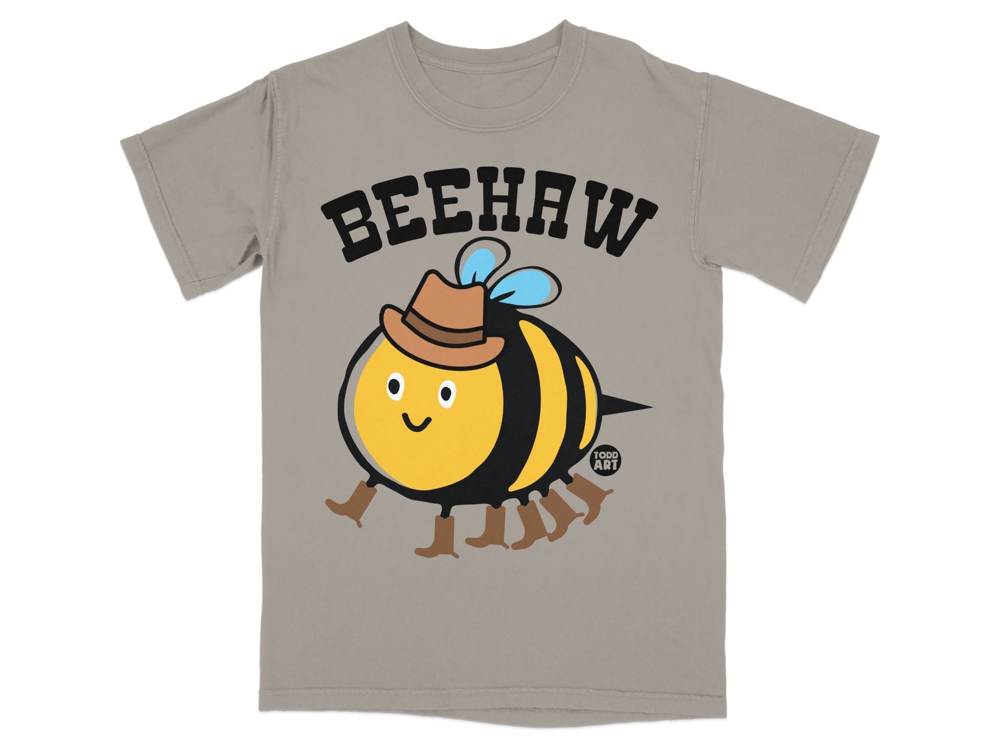 Beehaw Cute Bee Wearing Hat and Boots Graphic T-Shirt