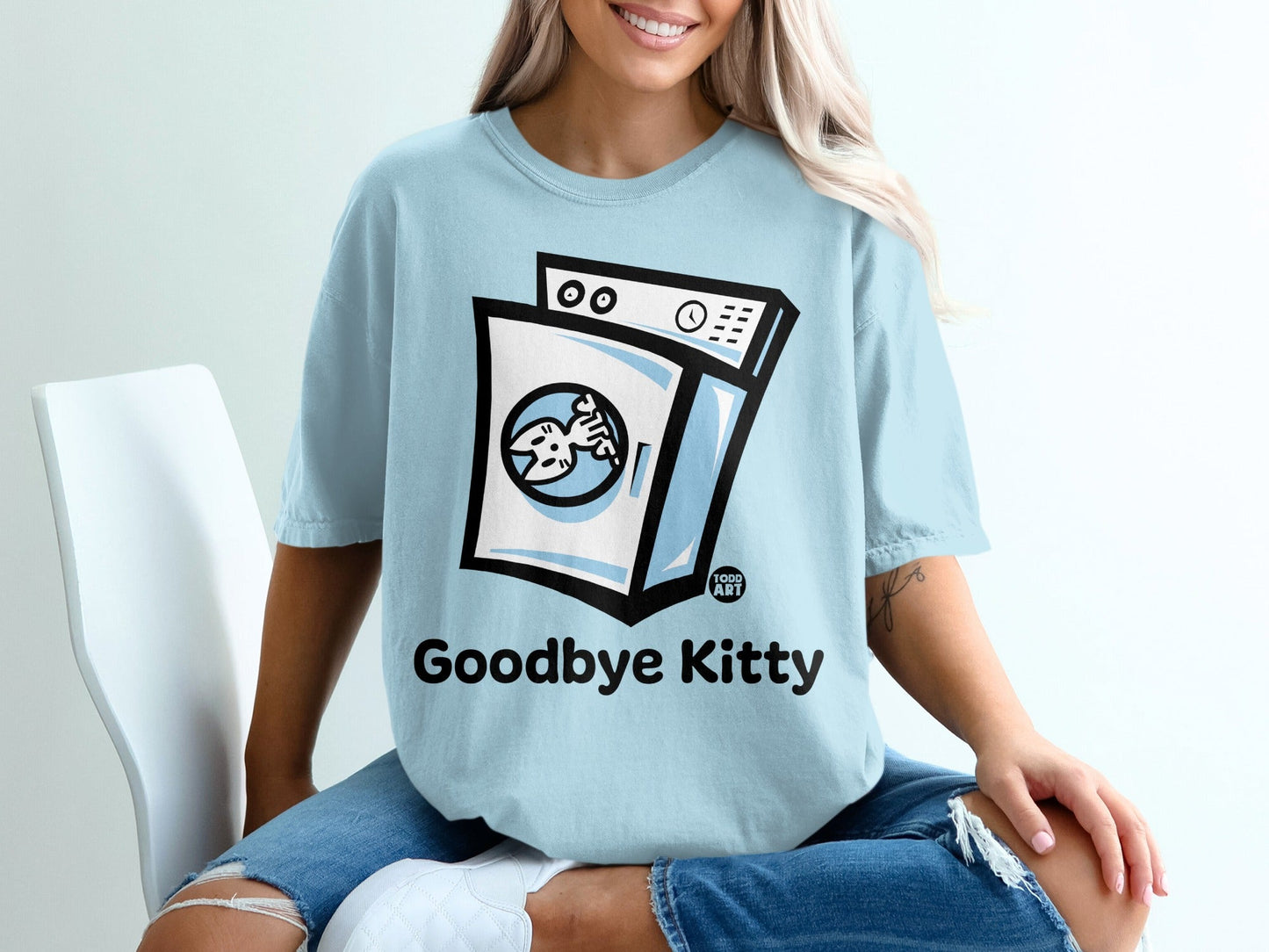 Goodbye Kitty Graphic Printed T-Shirt for Casual Wear