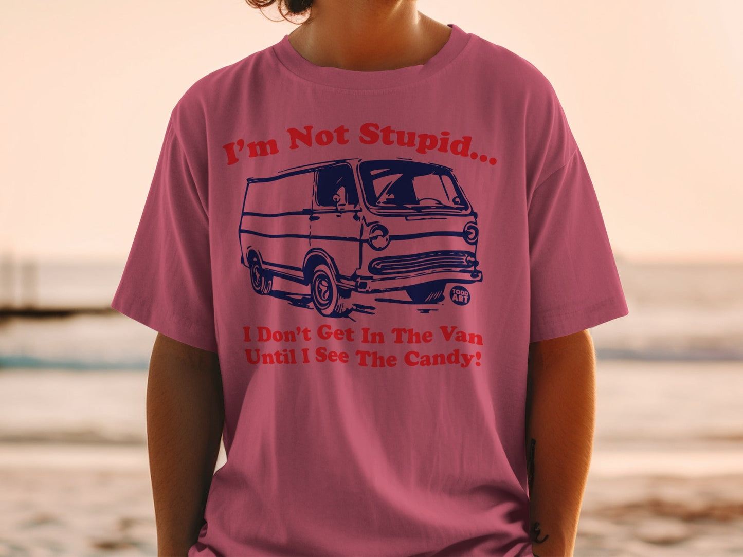 I'm Not Stupid Don't Get In The Van Until I See The Candy Shirt