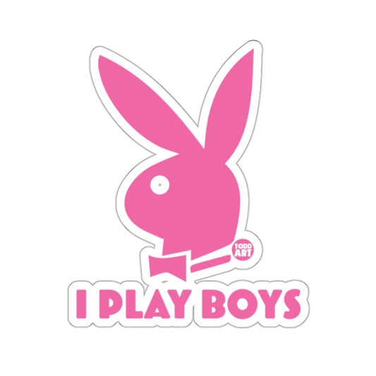 Pink Playboy Bunny I PLAY BOYS TODD ART Logo 
