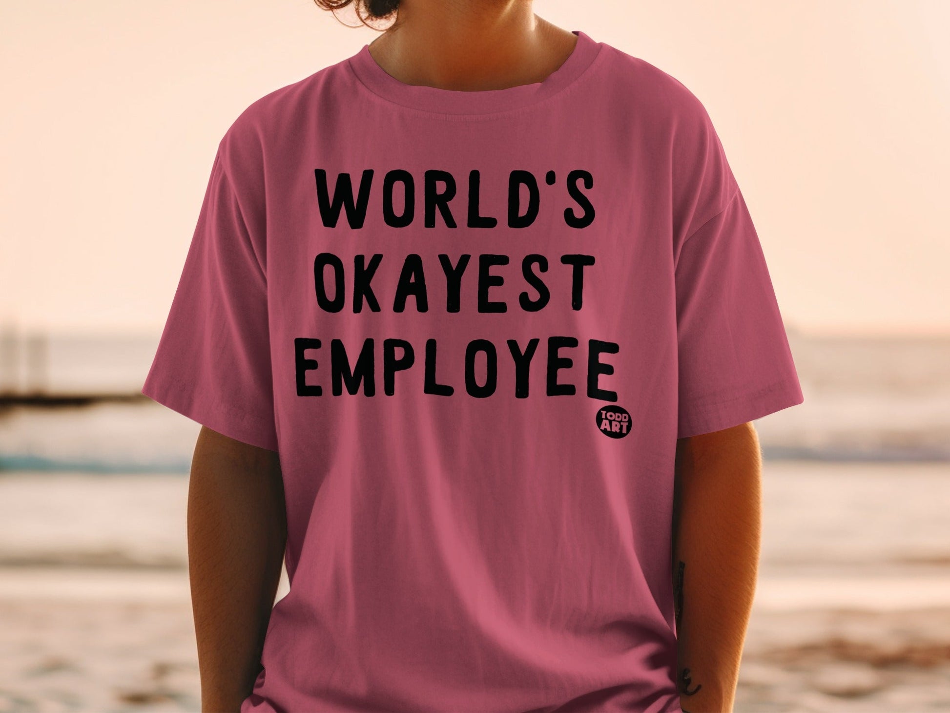 World's Okayest Employee Graphic T-Shirt