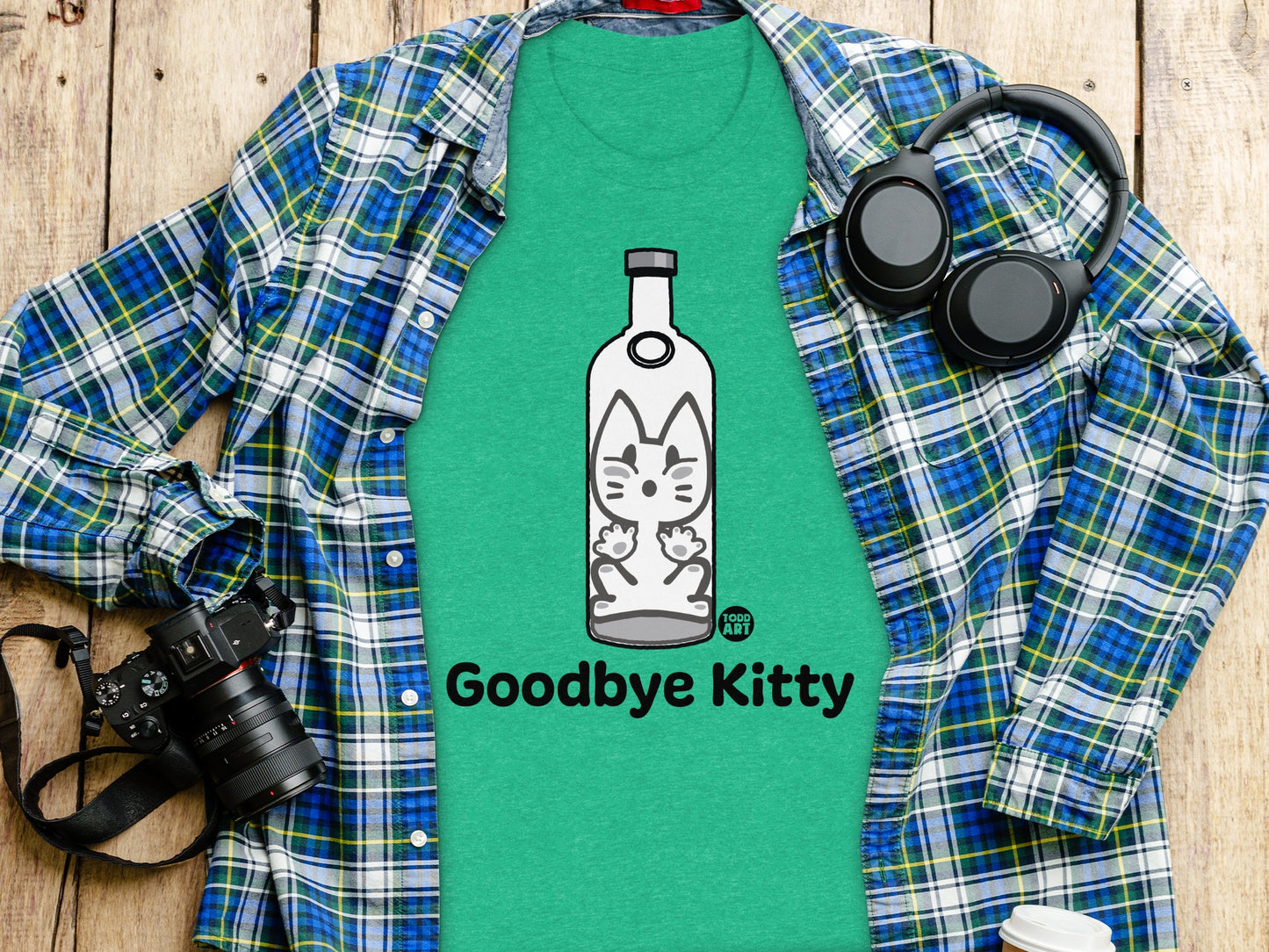 Goodbye Kitty Unique Graphic T-Shirt for Cat Lovers