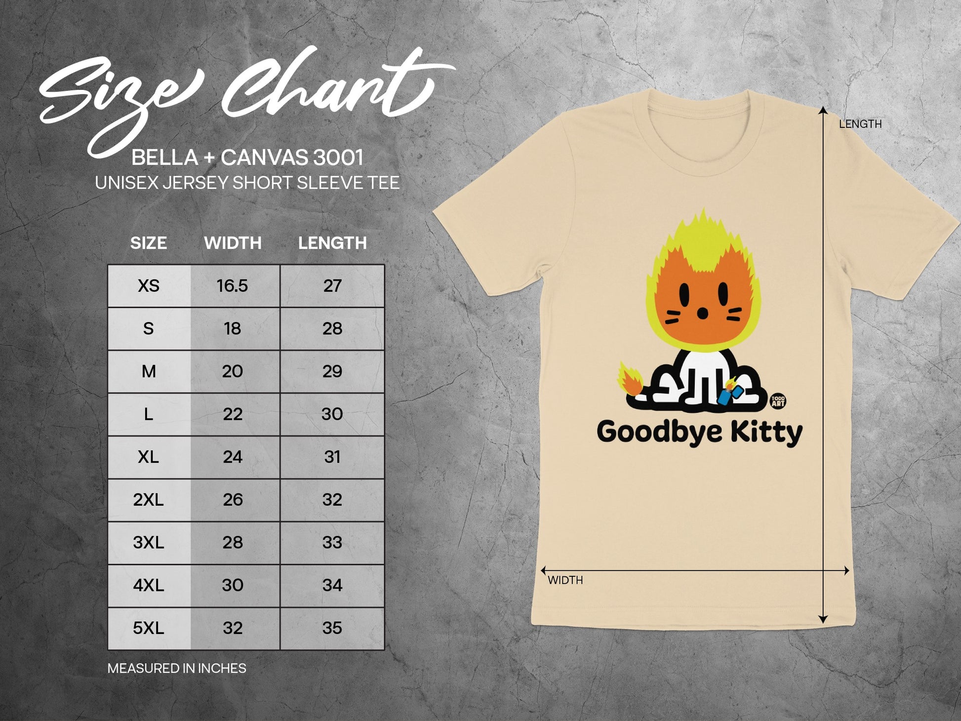Goodbye Kitty Graphic Short Sleeve Tee