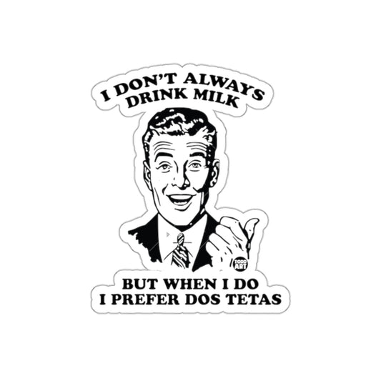Dos Tetas Funny Meme Retro Style Art Design sticker