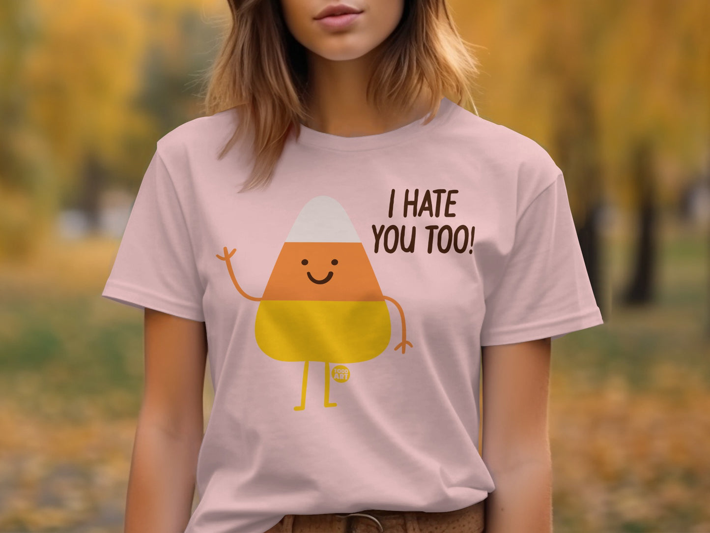 Funny Candy Corn Character with Text T-Shirt product