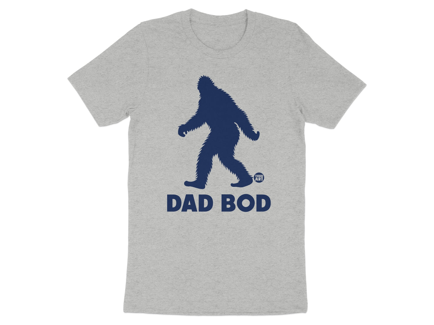 Dad Bod Bigfoot Graphic Tee Funny Sasquatch Shirt