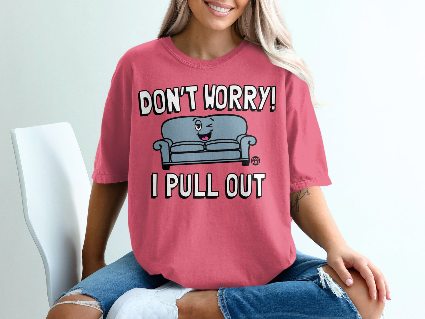 Funny Winking Couch DON'T WORRY! I PULL OUT product type