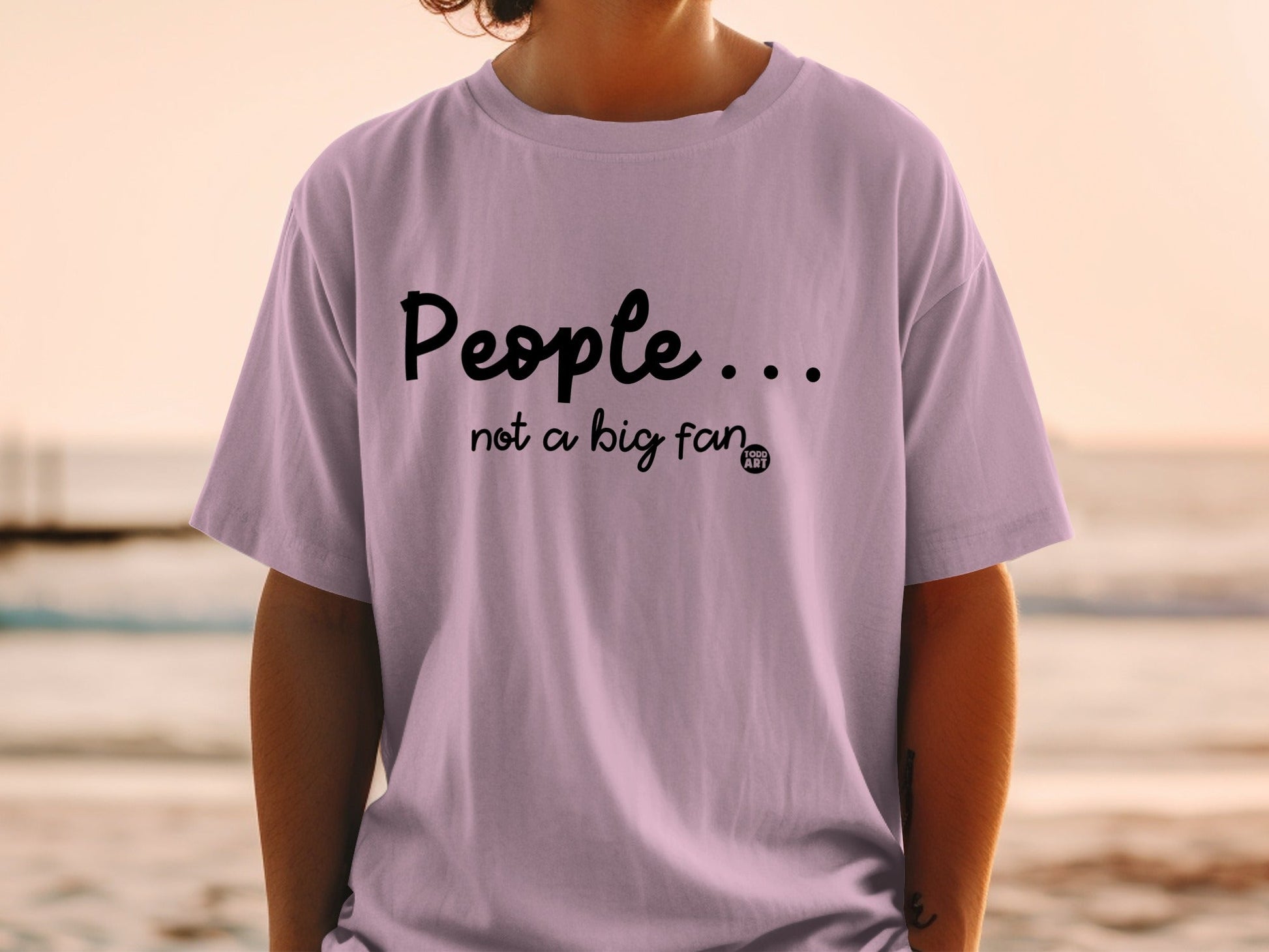 People Not A Big Fan Graphic Tee Statement Shirt