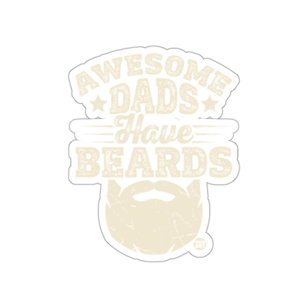 Awesome Dads Have Beards Sticker Product