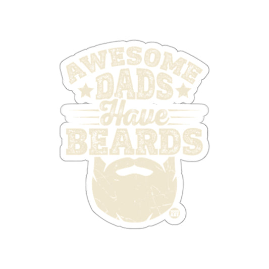 Awesome Dads Have Beards Sticker Product