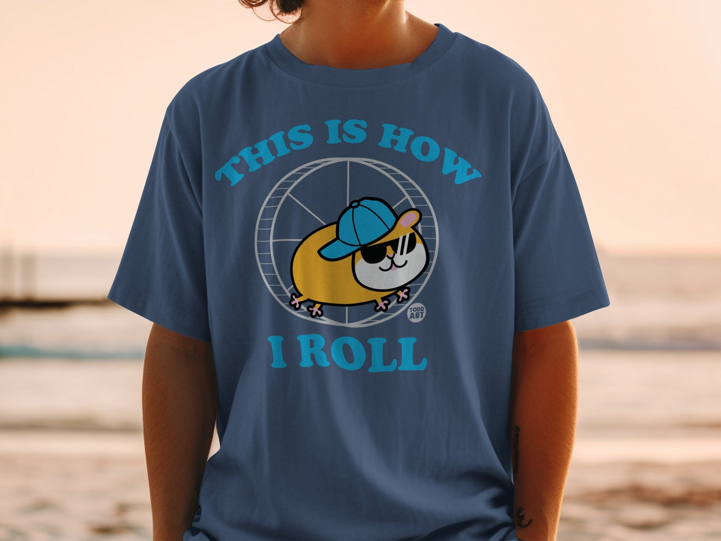 This is How I Roll Cute Hamster Graphic T-Shirt