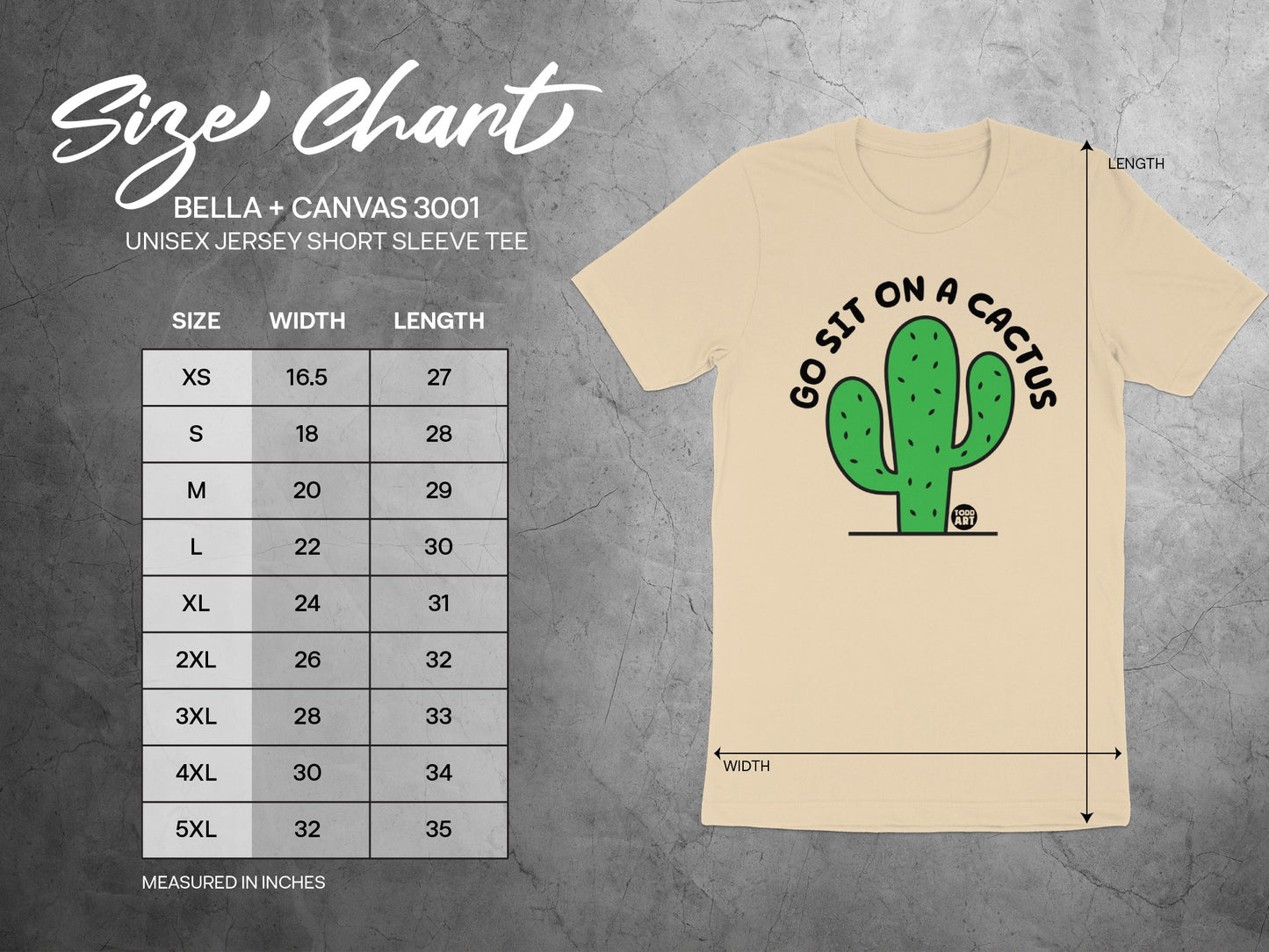 Go Sit On A Cactus Unisex Jersey T-Shirt