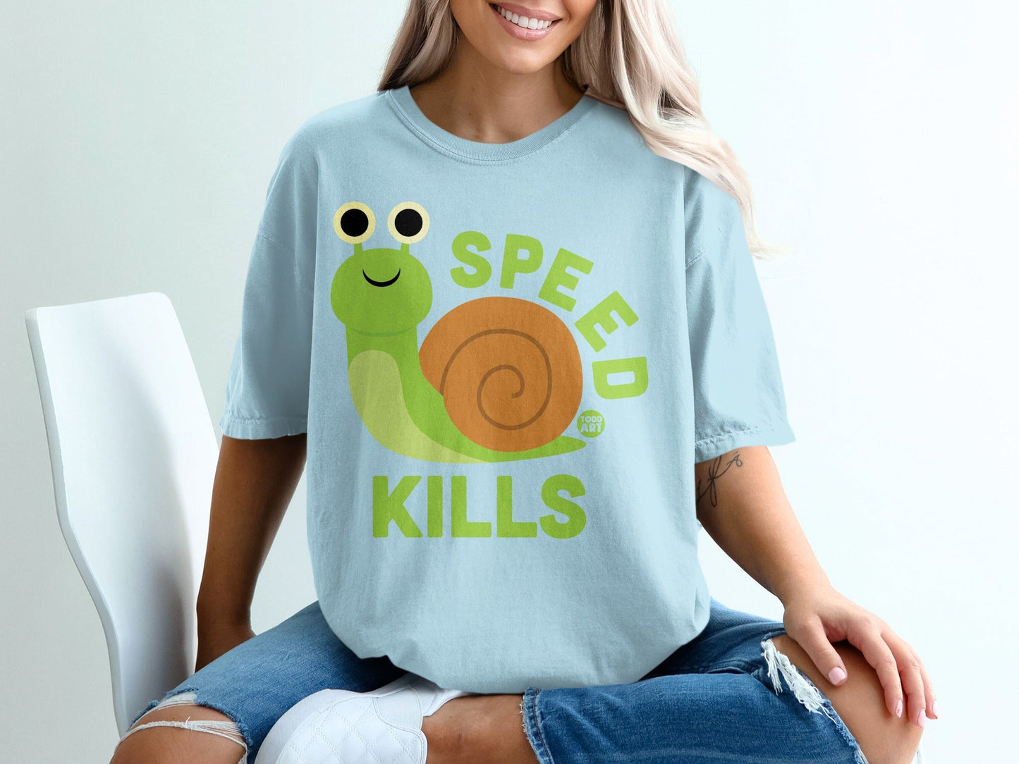 Speed Kills Snail Graphic T-Shirt