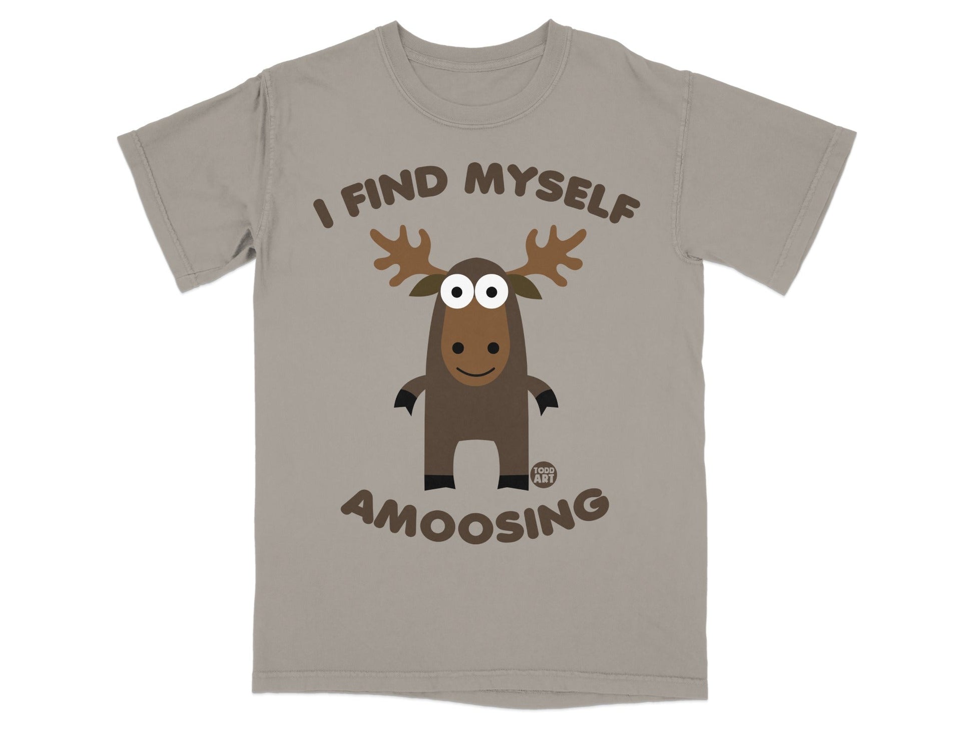 I Find Myself Amoosing Funny Moose Graphic T-shirt