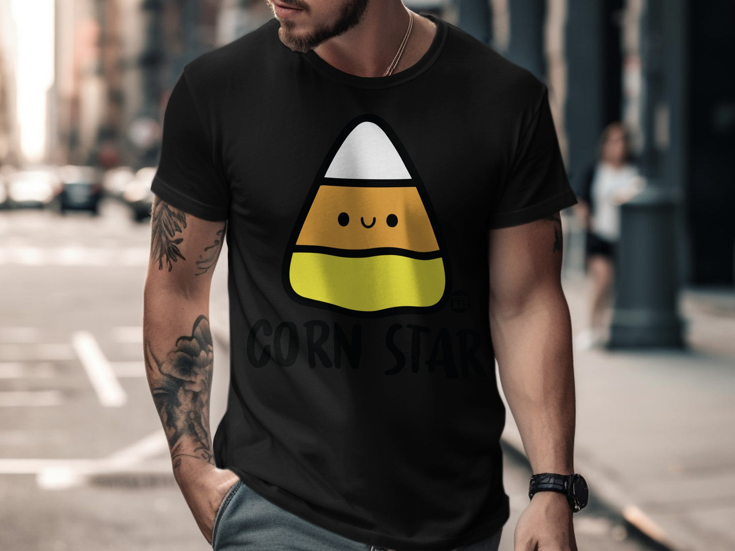 Corn Star Cute Halloween Candy Corn T-Shirt for Sale
