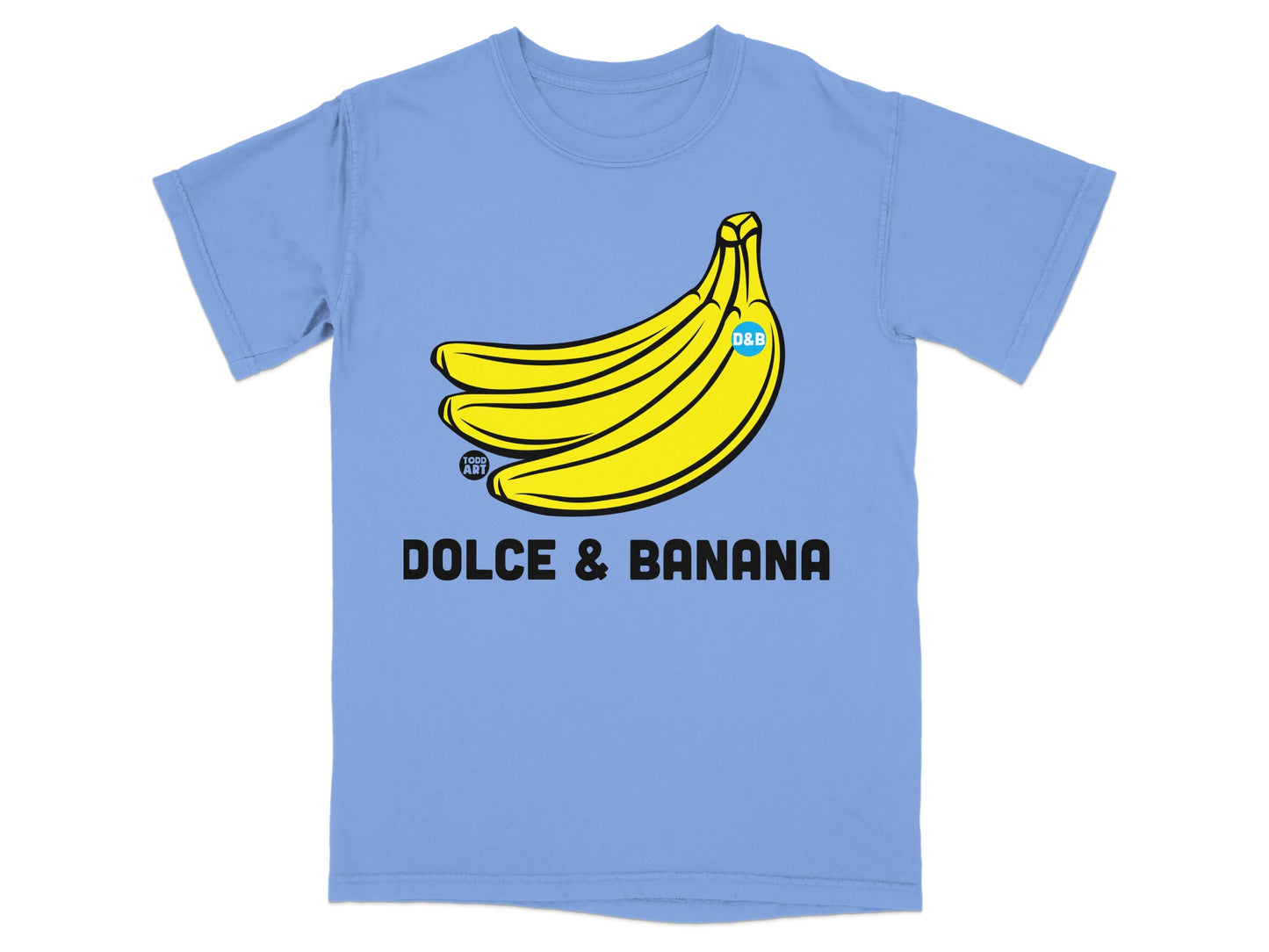 Blue Dolce & Banana yellow bananas graphic T-shirt product type