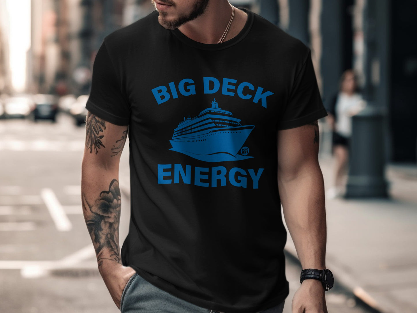 Big Deck Energy Cruise Ship Graphic T-shirt