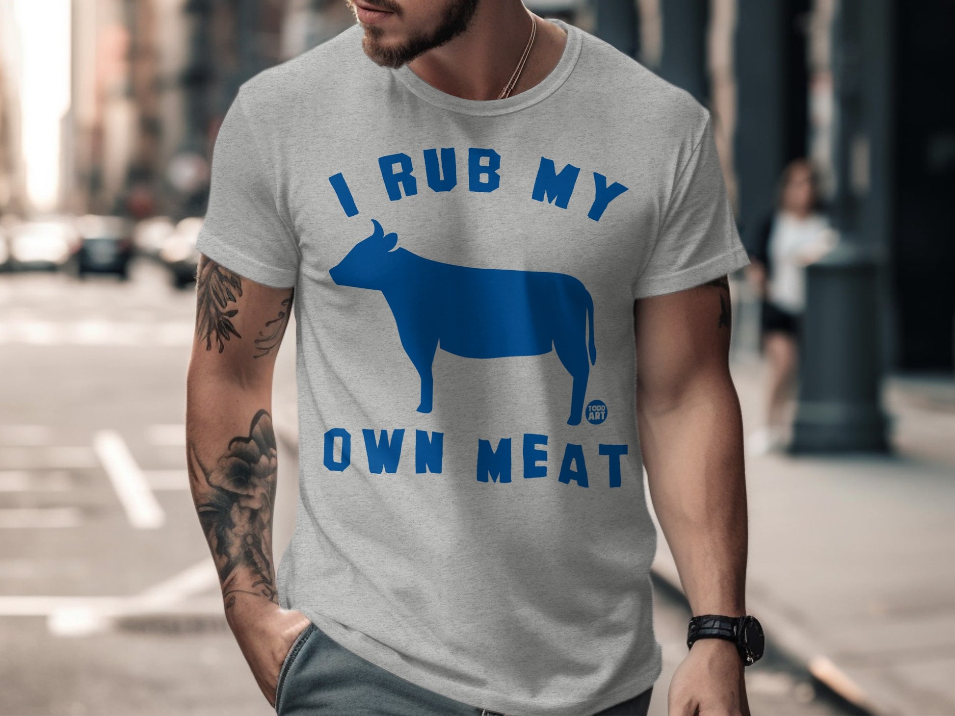 I Rub My Own Meat Graphic Tee for Casual Wear