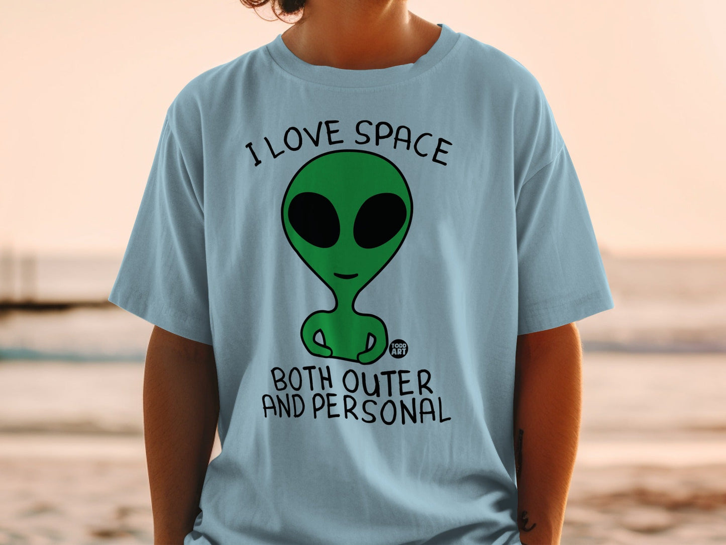 I Love Space Both Outer And Personal Alien Shirt