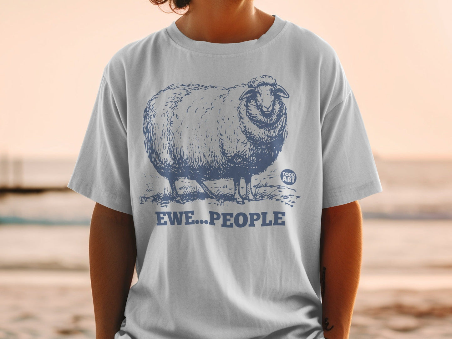 EWE...PEOPLE Todd Art Graphic Tee for Casual Wear