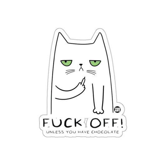 Grumpy Cat Expressive Sticker For Chocolate Lovers