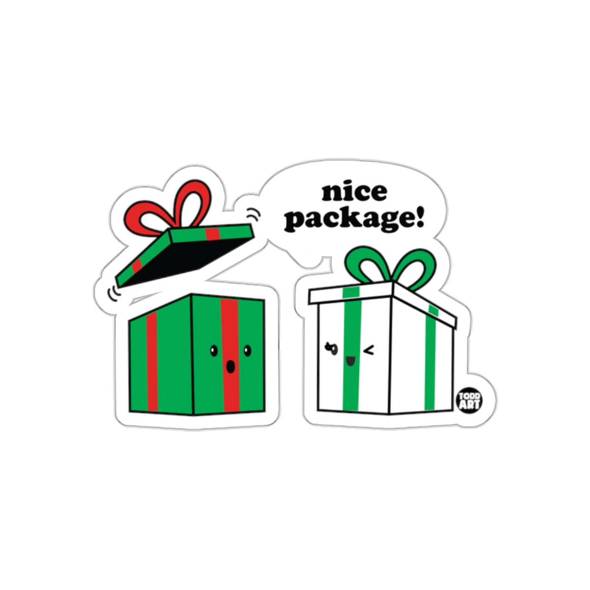 Cute Cartoon Gift Boxes with Nice Package Sticker