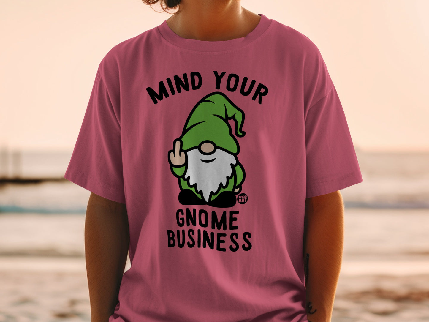 Mind Your Gnome Business Funny Expression product type