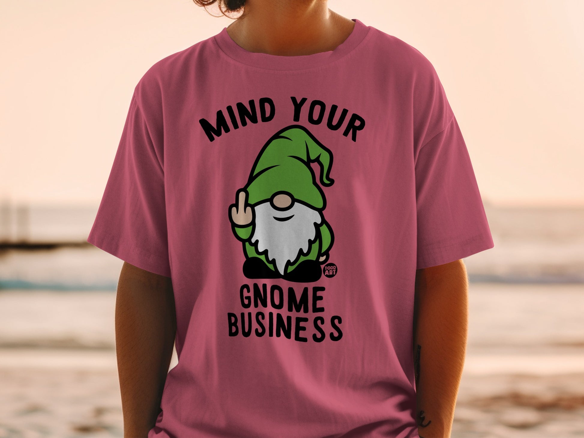 Mind Your Gnome Business Funny Expression product type