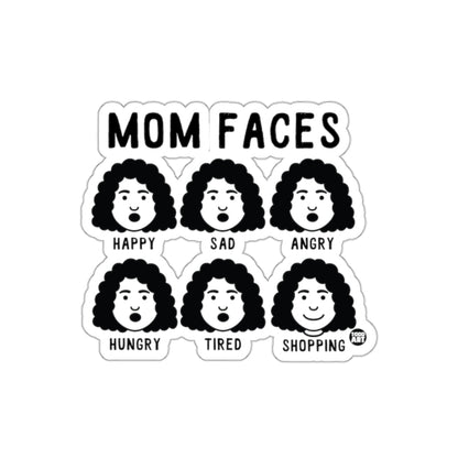 Mom Faces Happy Sad Angry Hungry Tired Shopping Sticker