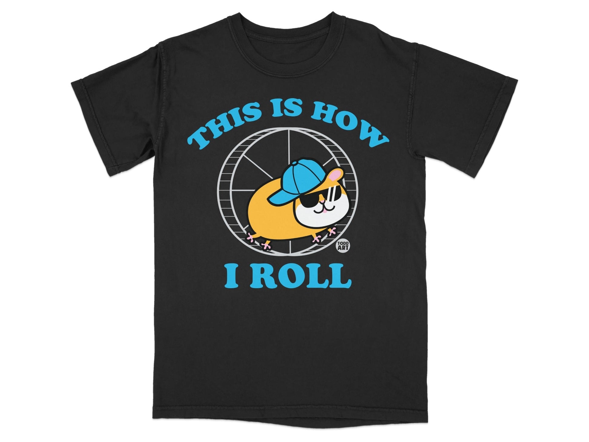 This Is How I Roll Cute Hamster Graphic Tee Shirt