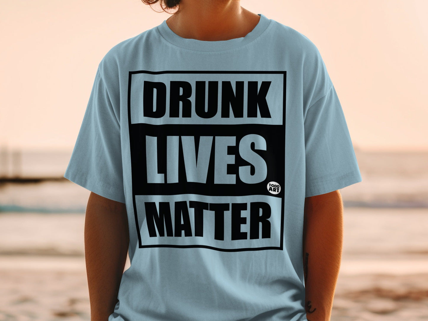 Drunk Lives Matter Graphic Tee Funny Novelty Shirt