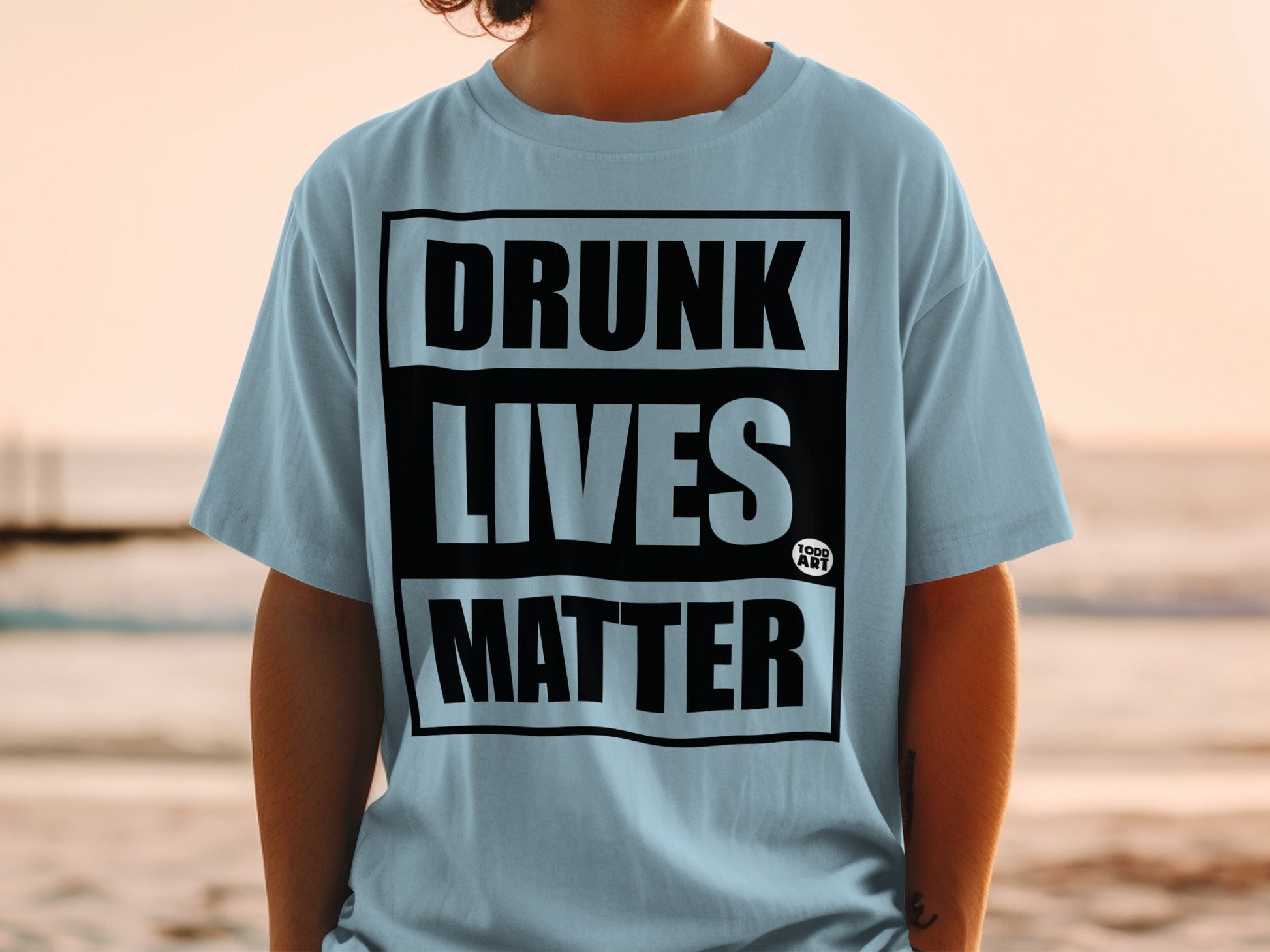 Drunk Lives Matter Graphic Tee Funny Novelty Shirt