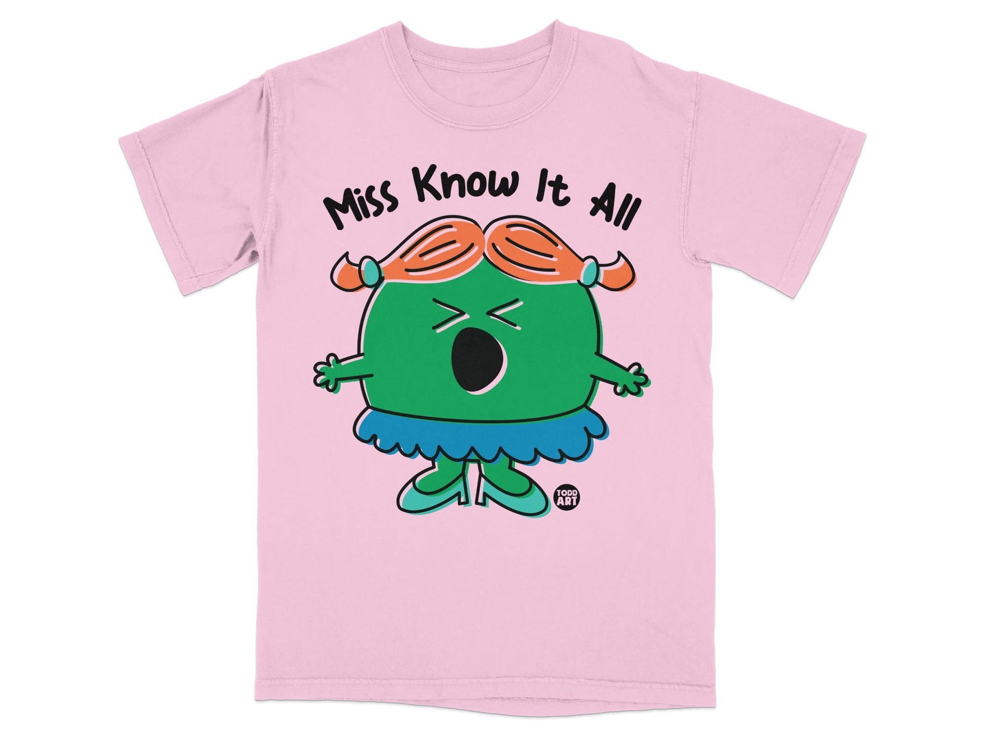 Miss Know It All Graphic T-Shirt for Kids and Adults