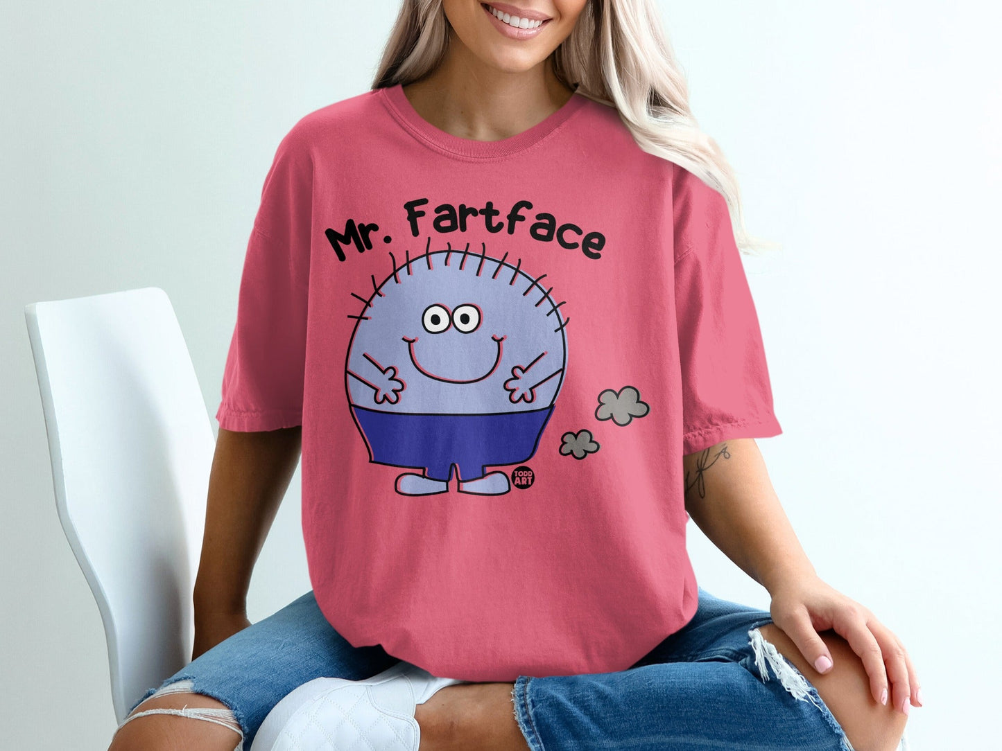 Mr. Fartface Graphic Tee for a Fun and Casual Look