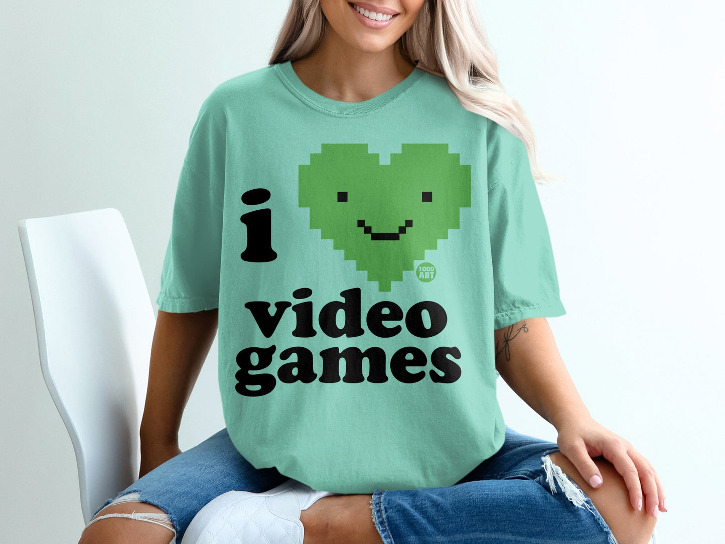 I Love Video Games Graphic Tee for Gamers Shirt