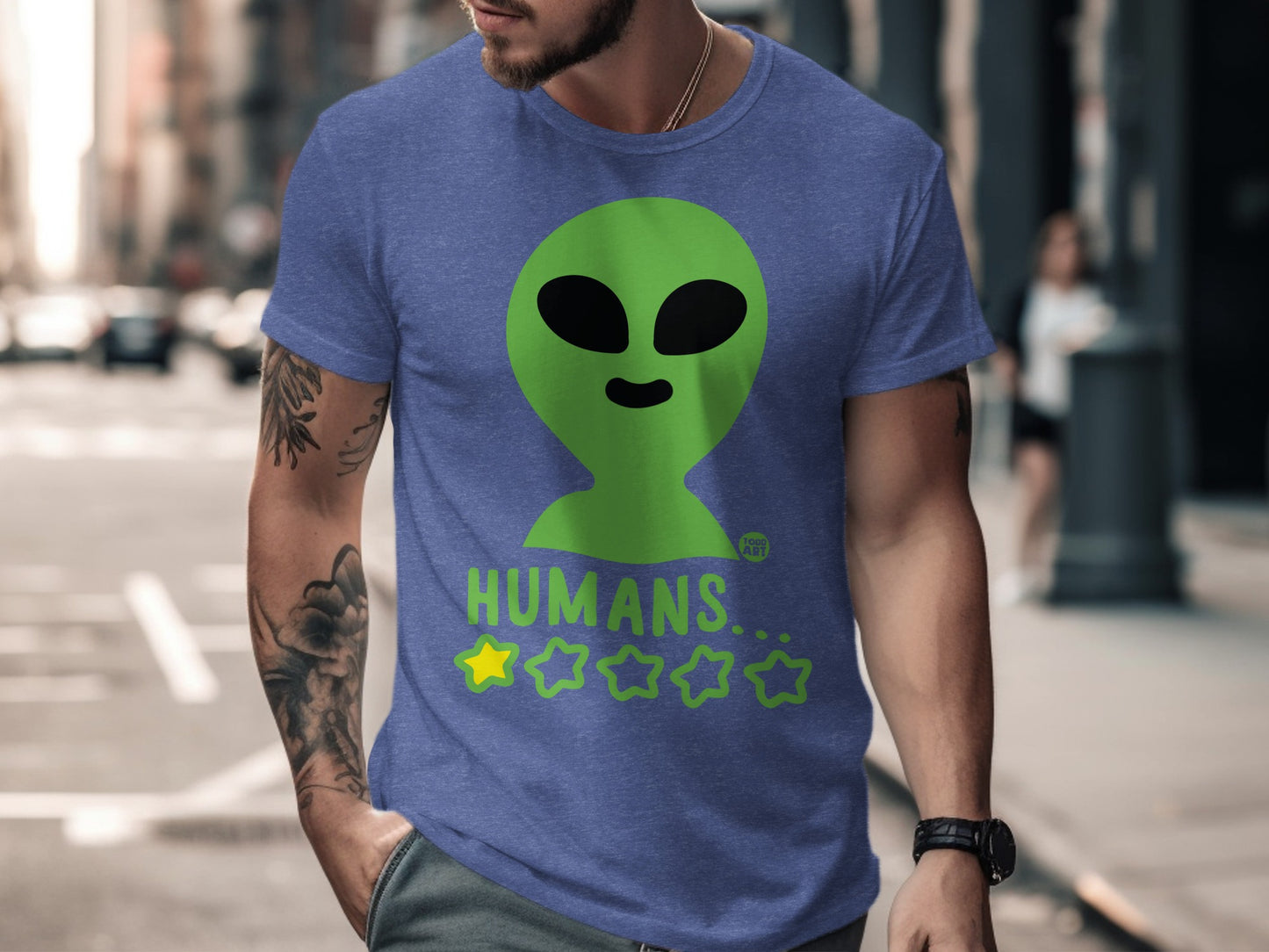 Alien Humans One Star Graphic T-Shirt product