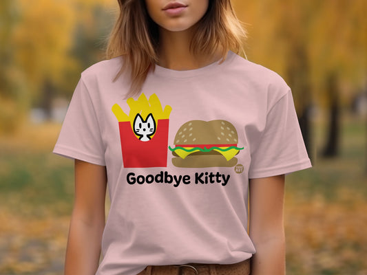 Goodbye Kitty Fries and Burger Graphic T-shirt