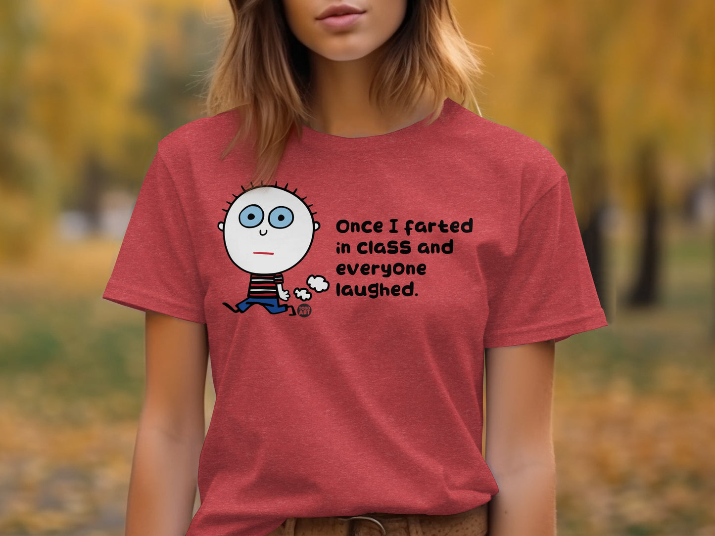 Once I farted in class funny statement t-shirt