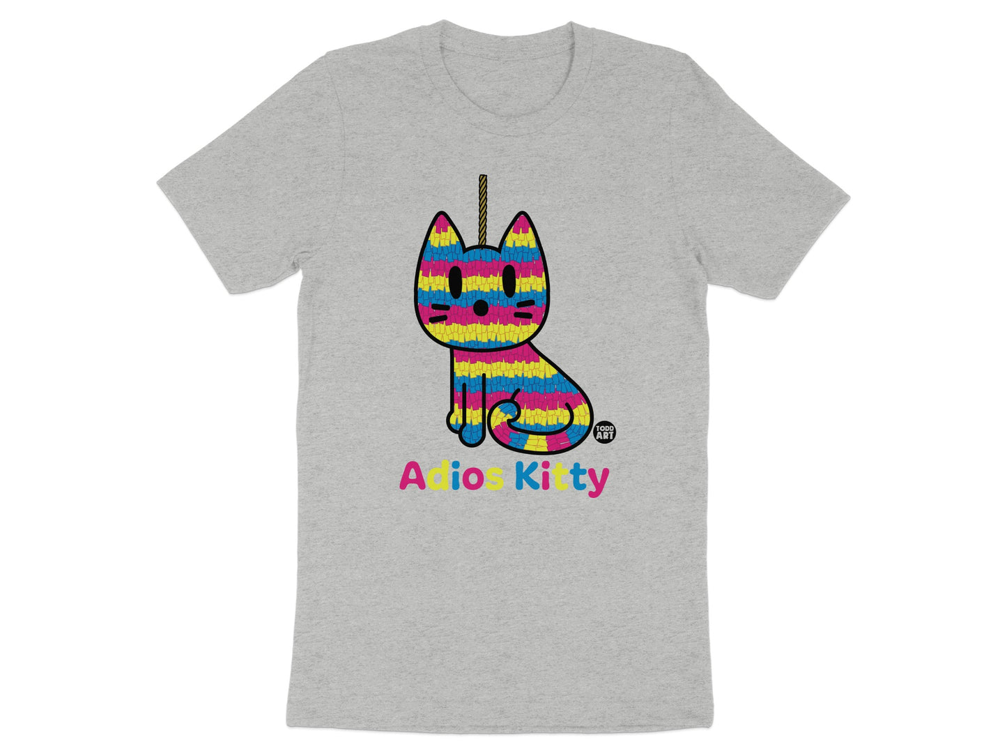 Adios Kitty Graphic T-Shirt for Cat Lovers