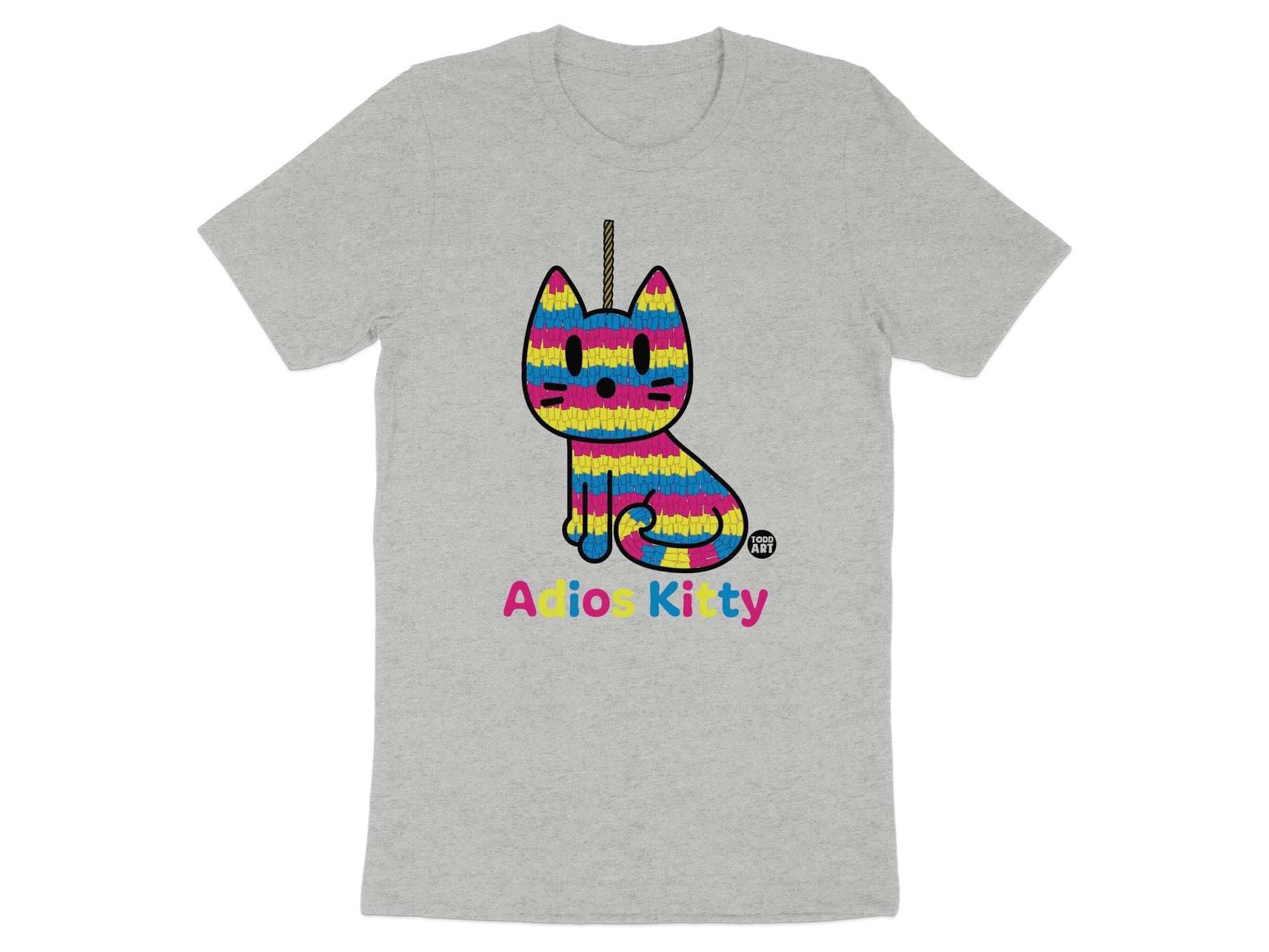 Adios Kitty Graphic T-Shirt for Cat Lovers