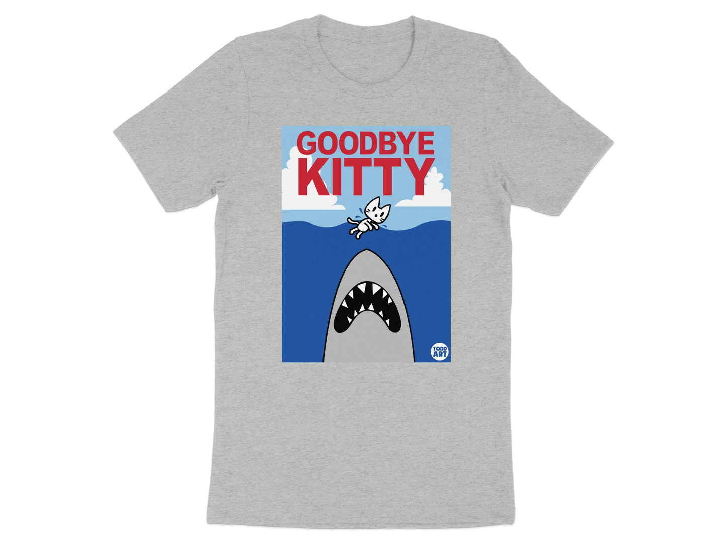 Goodbye Kitty Shark Attack Graphic T-shirt