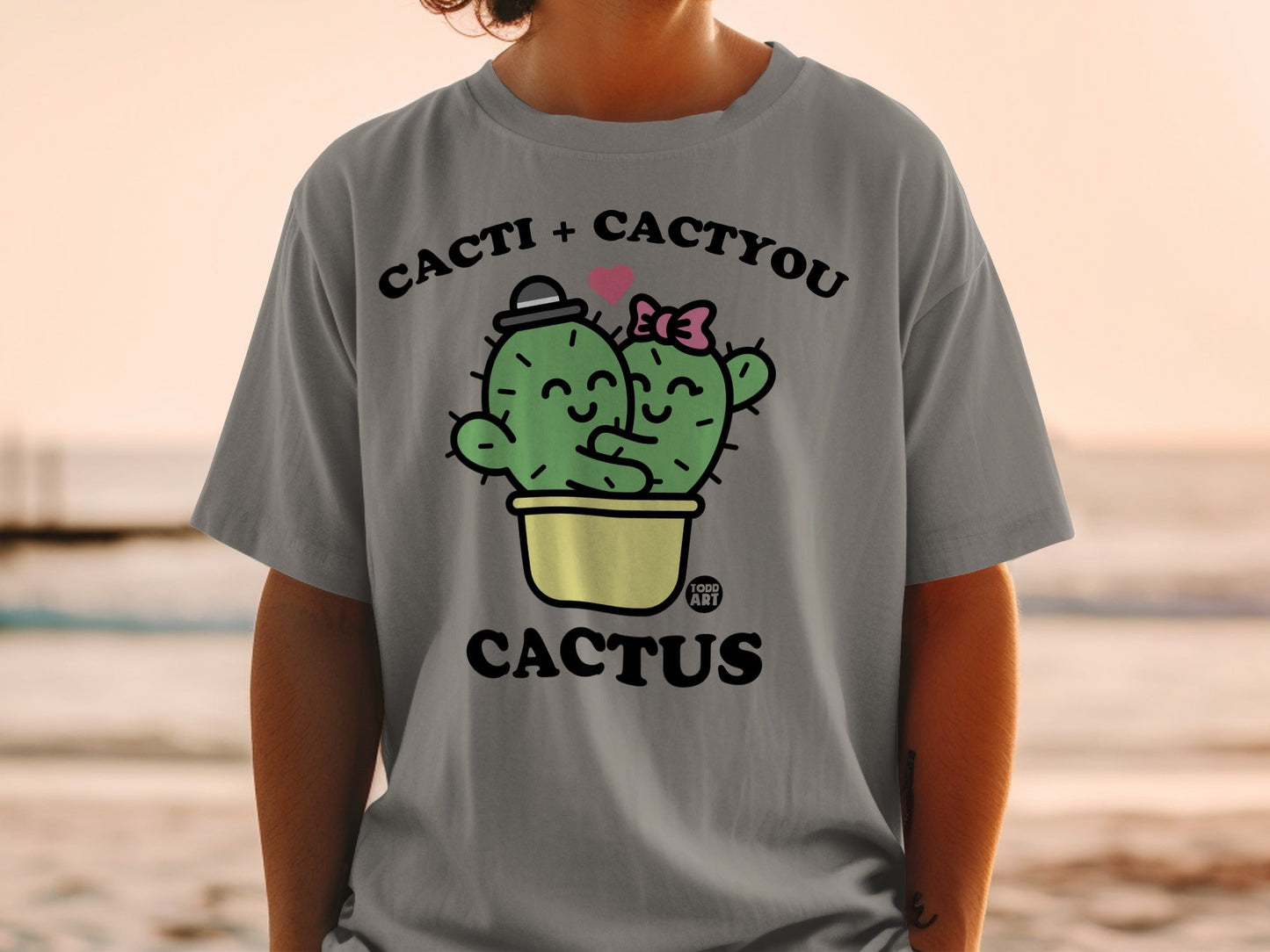 Cacti + Cactyou Adorable Cactus Graphic T-shirt