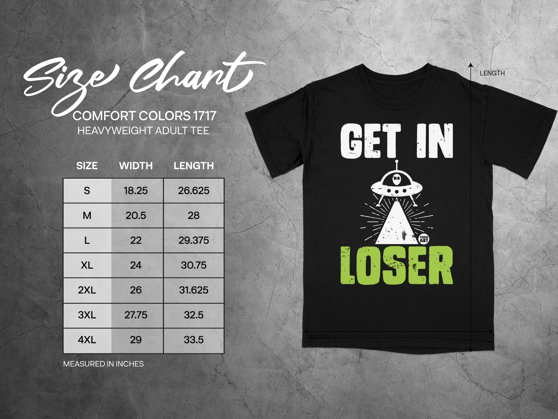 Get In Loser Alien Spaceship Unisex Graphic Tee