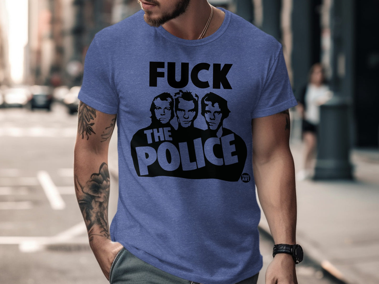 Bold Statement Fuck the Police Graphic T-Shirt